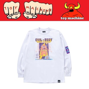 【 TOYMACHINE 】EVIL SECT LONG TEE トイマシーン WHITE