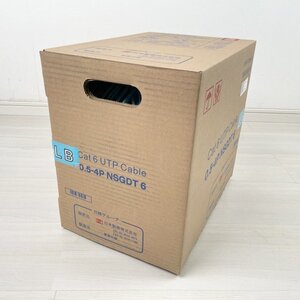 Cat6 UTPケーブル 0.5-4P NSGDT 6 LB UTPケーブル 300m うす水色 日本製線 【未使用 開封品】 ■K0049210