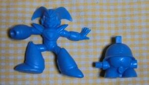 食玩 消しゴム フォルテ&メットールB ロックマンファイターズ ロックマン8 バンダイ 当時 ROCKMAN MEGAMAN ゲーム フィギュア 人形