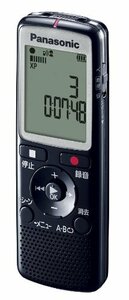 【中古品】 パナソニック ICレコーダー 2GB ブラック RR-QR210-K　(shin