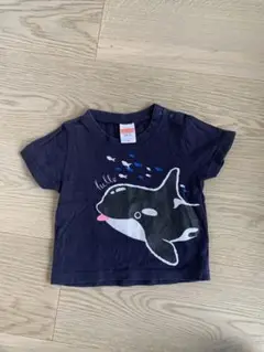 男の子　Tシャツ　動物　90cm クジラ　ユナイテッドアスレ