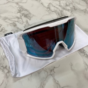 1▲558　店頭展示未使用品【OAKLEY/Fall Line XL】スキースノーボードゴーグル　ホワイト　【札幌市・店頭引取OK】