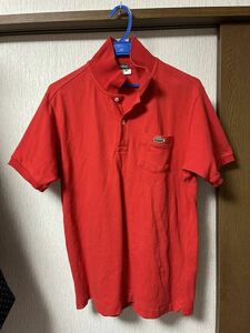 LACOSTE ポロシャツ　赤　サイズ3
