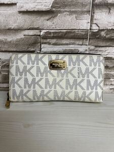 MICHAEL KORS マイケルコース ホワイト ネイビー 長財布 財布 ウォレット