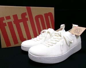 新品★Fitflop★フィットフロップ★RALLY e01 MULTI-KNIT TRAINERS ニットスニーカー★コンフォートシューズ 軽量 US7 24cm クリーム