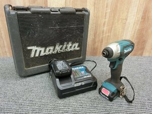 AY1384)makita/充電式インパクトドライバ/TD110D/10.8V/バッテリー2個付き/マキタ/電動工具/