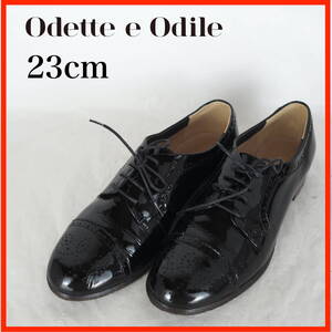 OK0574*Odette e Odile*オデットエオディール*レディースシューズ*23cm*黒