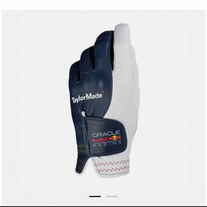 ☆人気限定品☆TAYLORMADE X ORACLE RED BULL RACING TP グローブ☆左手用☆天然皮革（羊革）☆白＆紺☆Lサイズ 25㎝～26㎝☆新品未使用