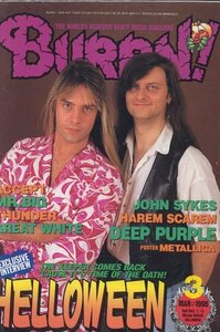 BURRN! 1996年3月号　HELLOWEEN/DEEP PURPLE 他