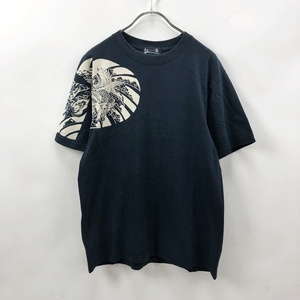 和柄★紅雀 半袖Tシャツ 和柄 ネイビー サイズM