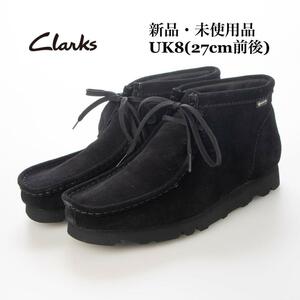 Clarks クラークス Wallabeeboot gtx ワラビーブーツ ゴアテックス ブラックスエード UK8