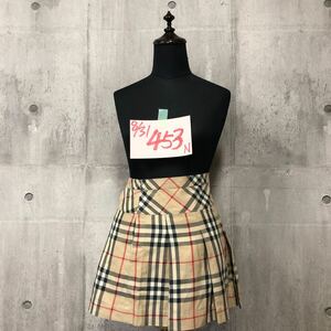 【に.ec】 BURBERRY LONDON バーバリーロンドン チェック スカート キッズ 120A 女の子 女児 ガールズ 中古