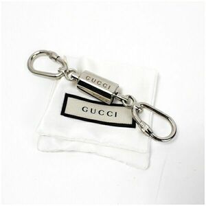 ★ グッチ キーリング キーホルダー 美品 シルバー 中古 Aランク GUCCI ｜ 箱付き・保存袋付き メンズ 男性