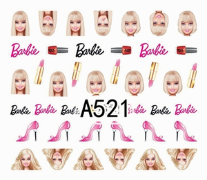 匿名配送　Barbie★A522　バービー　ネイルシール　ウォーターネイルシール