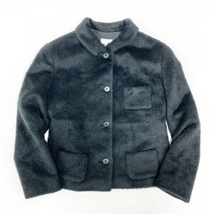 Ma21 FOXEY BOUTIQUE フォクシーブティック ファージャケット ウールジャケット カシミヤ混◎ 40 Mサイズ ブラック レディース 女性服