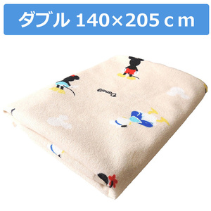 店内商品5％OFF 防水シーツ 防ダニ 洗える おねしょシーツ 敷きパッド ダブル 140×205cm ディズニー ベージュ お昼寝 子供 赤ちゃん