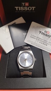 TISSOT PRX 35mm　美品　ライトブルー