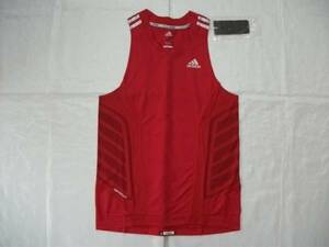 新品即決adidasアディダスランニングウェアOサイズレッド P22660