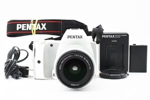 PENTAX K-S1 ホワイト 2012万画素 ＋ smc PENTAX-DA L 18-55mm レンズキット [美品] ストラップ 充電器 バッテリー付き 手ぶれ補正 フルHD