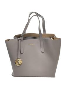 FURLA◆ハンドバッグ/-/GRY/無地/G7240