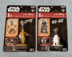 新品【STARWARS】スター・ウォーズ ブリスターフィギュアチャーム R2-D2 C-3PO 一番くじ