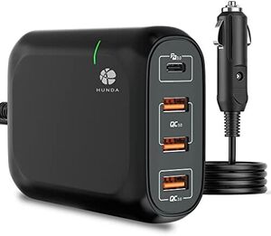 USB-A + *1 USB-C *3 車載 65W Type-Ｃ QC3.0車載充電器 & 4ポートPD3.0 119W カーチ