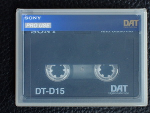 デジタル音声記録用磁気テープ SONY ソニー PRO USE プロユース DAT ダット ディー・エー・ティー Digital Audio Tape DT-15 管理No.13237