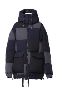 セール サカイ パッチワーク・中綿入りブルゾン マルチカラー サイズ2 新品 SACAI Patchwork Padded Blouson 23-03217M 020 MULTI