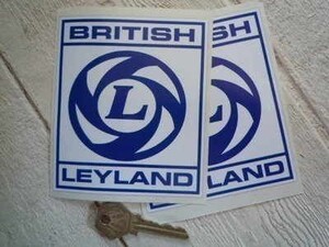 ◆送料無料◆ 海外 ブリティッシュ レイランド British LEYLAND 100mm 2枚セット ステッカー