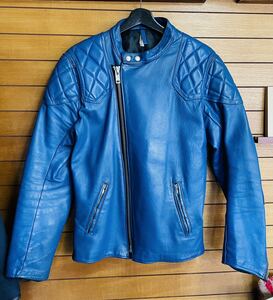 70s ヴィンテージ ターコイズ ! リカルドDX スーパーモンザ 型 ライダース ルイスレザー ハイウェイマン lews leathers サイクロン 666 38