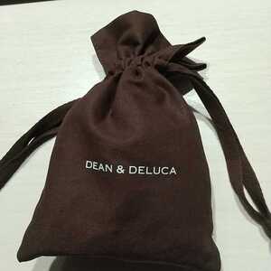 【DEAN&DELUCA*ディーン&デルーカ】ミニ巾着*ブラウン