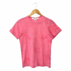 COMME des GARCONS COMME des GARCONS / コムコム | 2020SS | 染め加工 タイダイ クルーネック Tシャツ カットソー | XS | ピンク