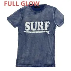 古着FULL GLOW SURF Tシャツ M デニムブルー