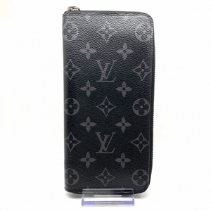 ルイヴィトン LOUIS VUITTON 長財布 M62295 ジッピー・ウォレット ヴェルティカル モノグラム・エクリプス キャンバス GI4128 美品 財布