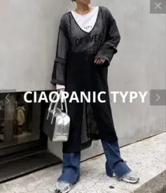 CIAOPANIC TYPY メッシュスキッパーワンピ　ワンピース　ブラック