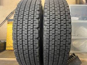 ◆SL09◆245/80R17.5 133/131J BS W900 再生　トラック用タイヤ　約16.5ｍｍ－17ｍｍ　2018/2021年製　2本セット