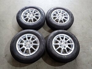 YS10309【送料無料155/80R13】ヴィッツ ブーン パッソ プラッツなどへ 2021年製 iG60 中古スタッドレスセット ■13×5J 100/4H ET35■