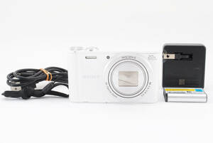 SONY Cyber-shot DSC-WX300 ホワイト 動作も写りもOKです。概ねキレイです。バッテリー、ACアダプター、USBケーブル、ストラップ付き