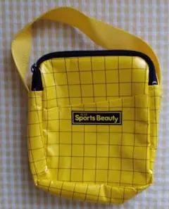 Sports Beauty イエロー チェック 　手提げバッグ