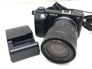 SONY a NEX-C3 / E 4/16-70 ZA OSS ミラーレス デジタル一眼レフカメラ レンズ 簡易動作確認済み ジャンク 中古【UC010028】●