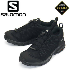 Salomon (サロモン) L47180400 X WARD LEATHER GORE-TEX レザーハイキングシューズ Black x Black x Black SL029 25.5cm