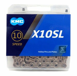 KMC X10SL チェーン 10スピード/10s/10速 114Links (シルバー(silver)) 並行輸入品