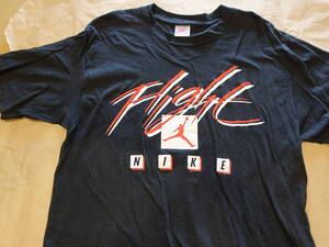 1989　Vintage　NIKE　AIR　JORDAN 4 Flight【black】　T-shirts　銀タグ　米国製　size　m