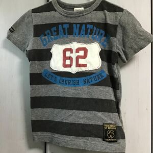 used 子供服「Blue Mart 半袖 Tシャツ120サイズ 」グレー色 / 子供服 男の子 / 綿100% / 夏の保育園洗い替えにいかがですか？