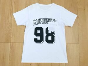 SOPHNET ソフネット★プリントTシャツ★白★S