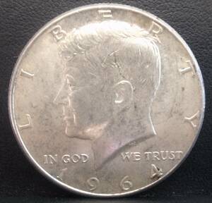 外国銭 リバティコイン フランクリン ケネディ ハーフダラー 銀貨 アメリカ 1964年 1958年 50セント HARF DOLLAR 硬貨 J.F.ケネディ