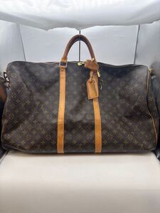 Y01008　LOUIS VUITTON モノグラム キーポル 60 ボストンバッグ 南京錠付き