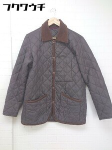 ◇ UNITED ARROWS BLUE LABEL 中綿 長袖 キルティング ジャケット サイズ M ダークブラウン メンズ