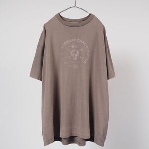 90s【USA製】STUSSY INTERNATIONAL ATHLETICS SKULL T-shirt XL ステューシー インターナショナル Tシャツ スカル オールド vintage