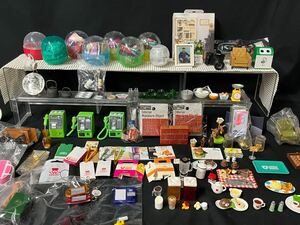 ミニチュア 大量 まとめ 食品 昭和看板 家具 他 キーホルダー 置物 飾り物 食品サンプル 食玩 K-1118-01